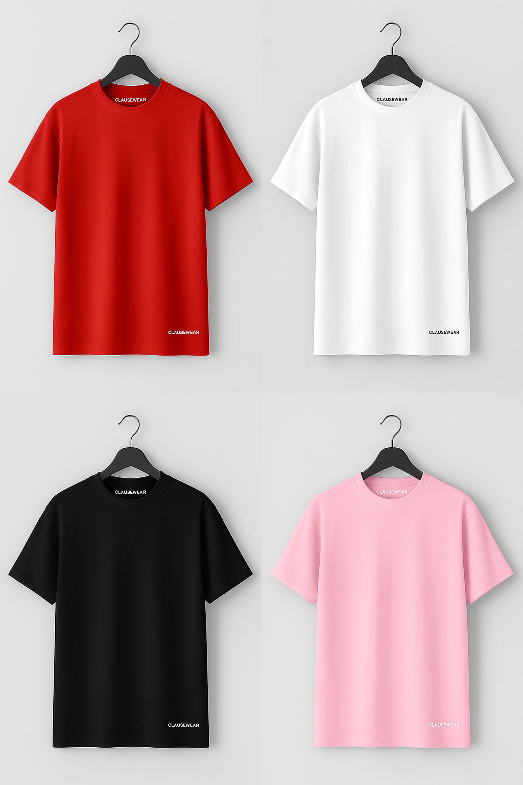 **Clausewear Minimal Neck Tee**
Simple. Clean. Elevated.
This essential tee carries the Clausewear identity in the most minimal way — only a discreet neck tag branding. Designed for those who value quiet confidence and timeless style.
• 100% premium cotton
• Minimalist design — no visible logo
• Soft and breathable
• Streetwear fit (S–XL)
• Available in: Black, White, Red, Beige, Pink, and Sky Blue
• Neck tag only (Clausewear)
🛒 Now available for pre-order
📦 Shipping starts August